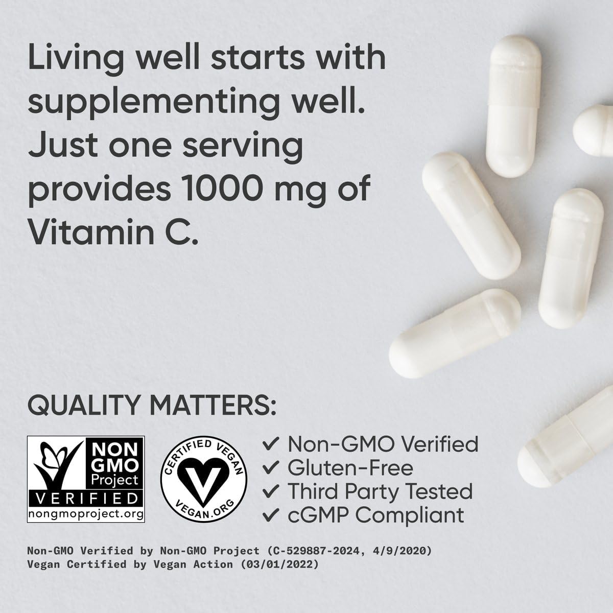 Vitamin C 1000MG 240 Cápsulas Apoyo Antioxidante - Sports Research