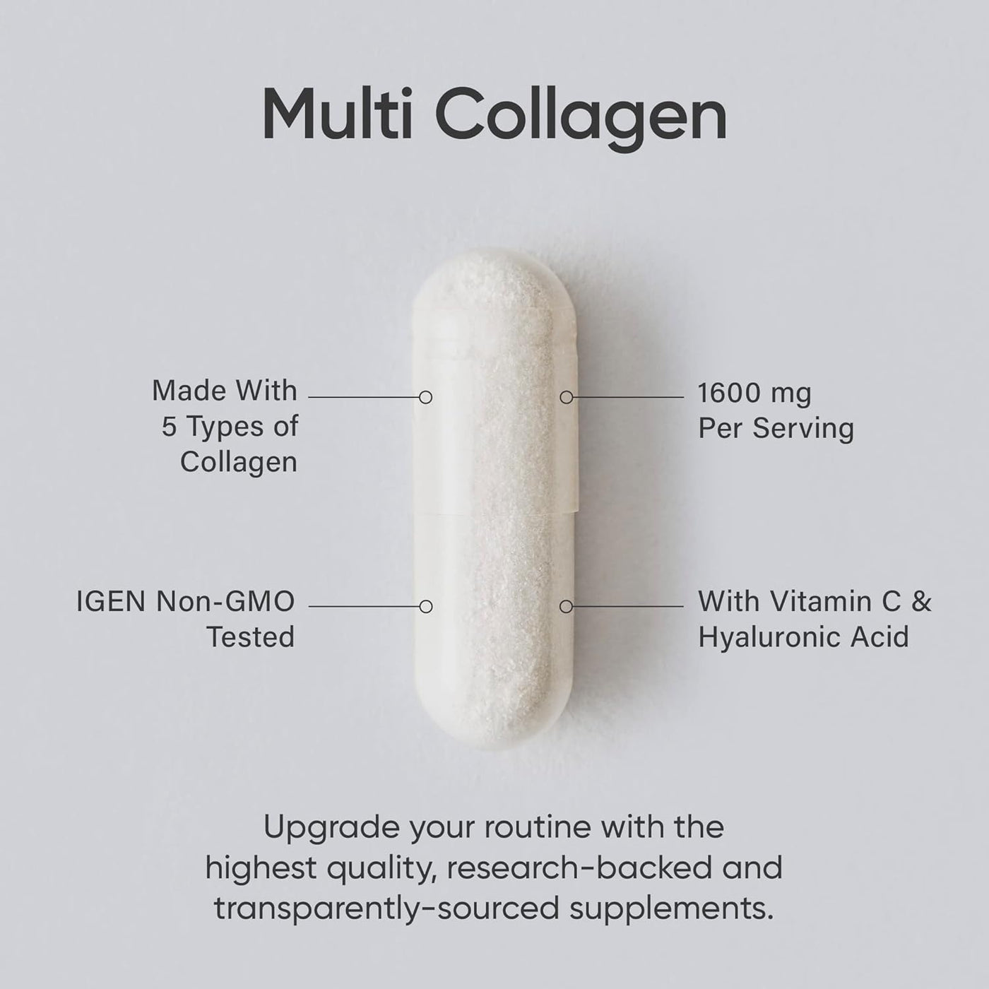 Complejo Multi Colágeno con Vitamina C - 90 Cápsulas - Sports Research